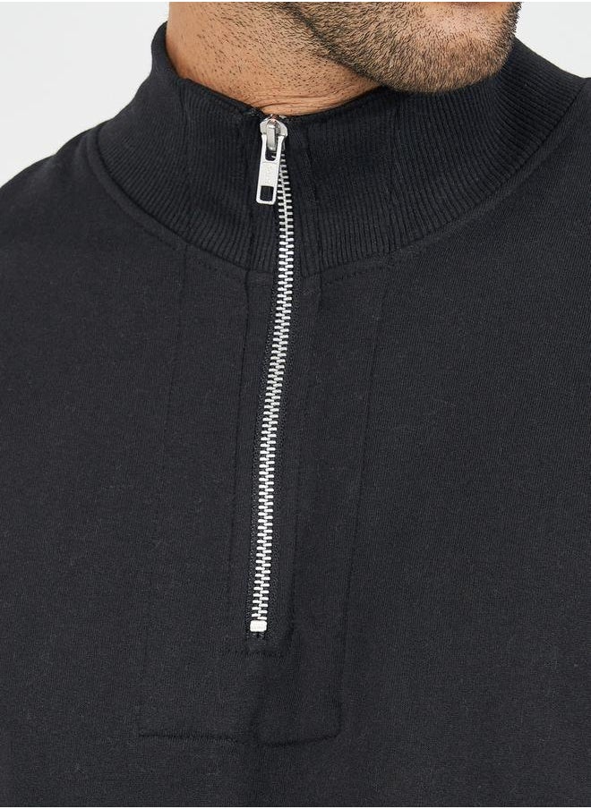 Half-Zip Relaxed Fit Fleece Sweatshirt with Front Seam Detail - pzsku/Z8C04A62ACF4278621255Z/45/_/1728647226/a47bf2ea-57bd-47fc-8a2e-1bd676264854