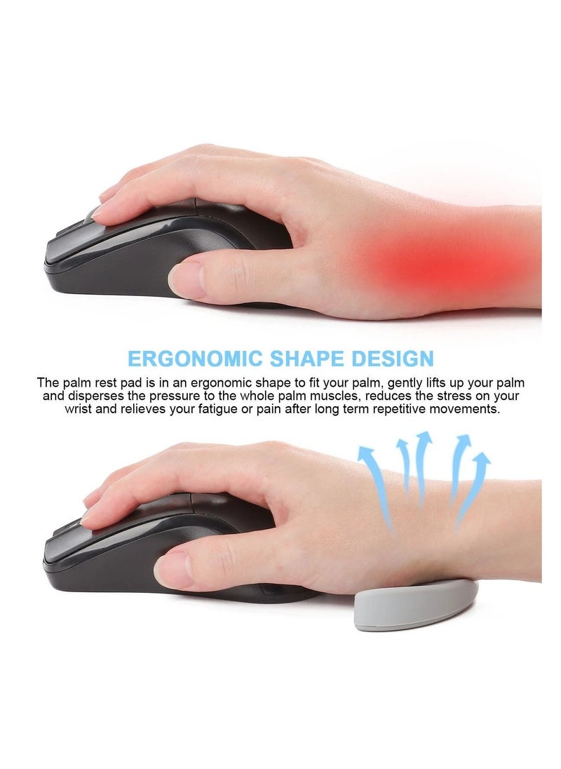 For Right Hand,Mouse Palm Pad, Tenosynovitis relief,Ergonomic Mouse Wrist Rest, Gliding Wrist Pad Moves Mouse Gamer Streamer Content Creator,Ergonomic Wrist Rest for Mouse,Sliding Palm Wrist Support Pad, Carpal Tunnel and Pain Relief, Desk Accessories for Office Work, Gaming, Coding,Grey