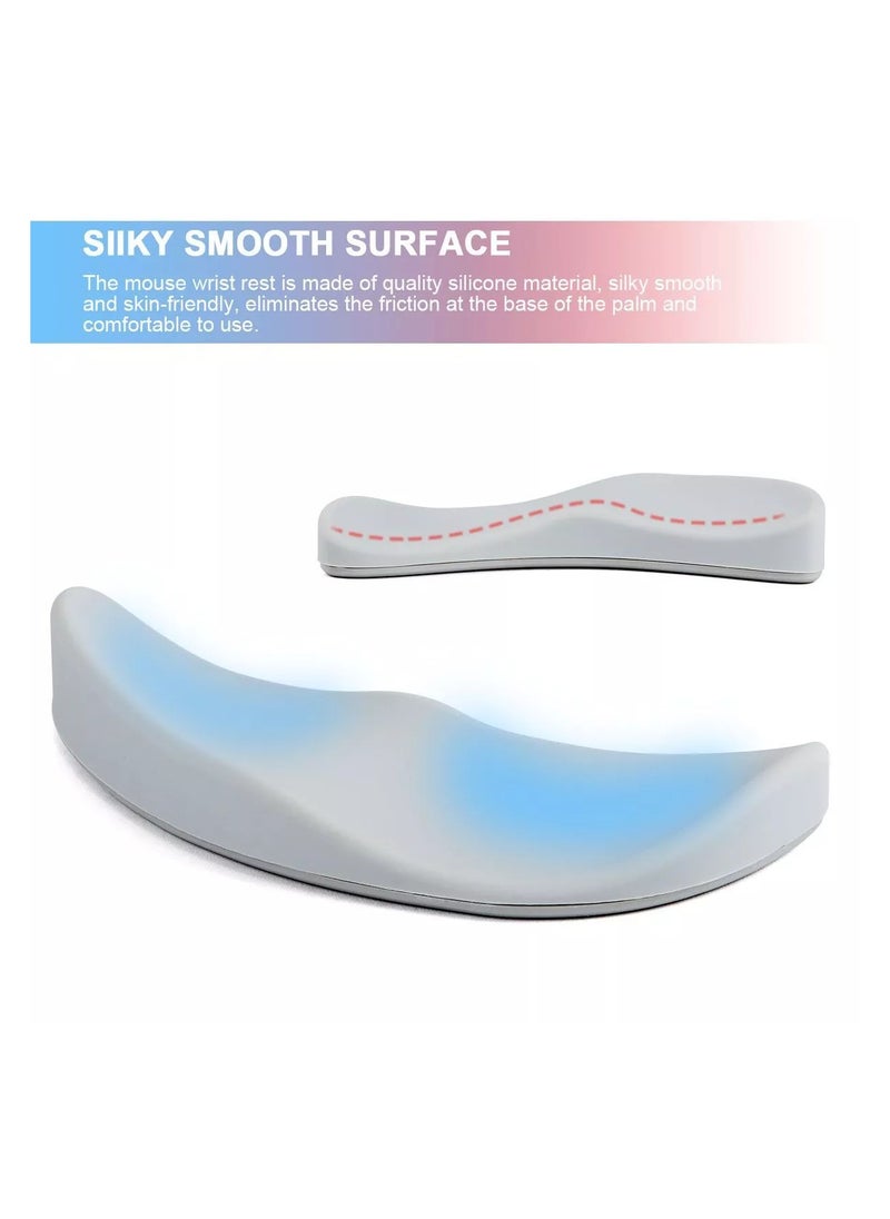 For Right Hand,Mouse Palm Pad, Tenosynovitis relief,Ergonomic Mouse Wrist Rest, Gliding Wrist Pad Moves Mouse Gamer Streamer Content Creator,Ergonomic Wrist Rest for Mouse,Sliding Palm Wrist Support Pad, Carpal Tunnel and Pain Relief, Desk Accessories for Office Work, Gaming, Coding,Grey
