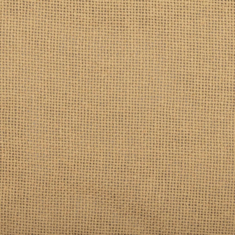 VHC Brands VHC Brands Burlap Chair Pad Dining Room  Kitchen Seat Cushion 15x15 Features Ties in Natural Tan - Image 5