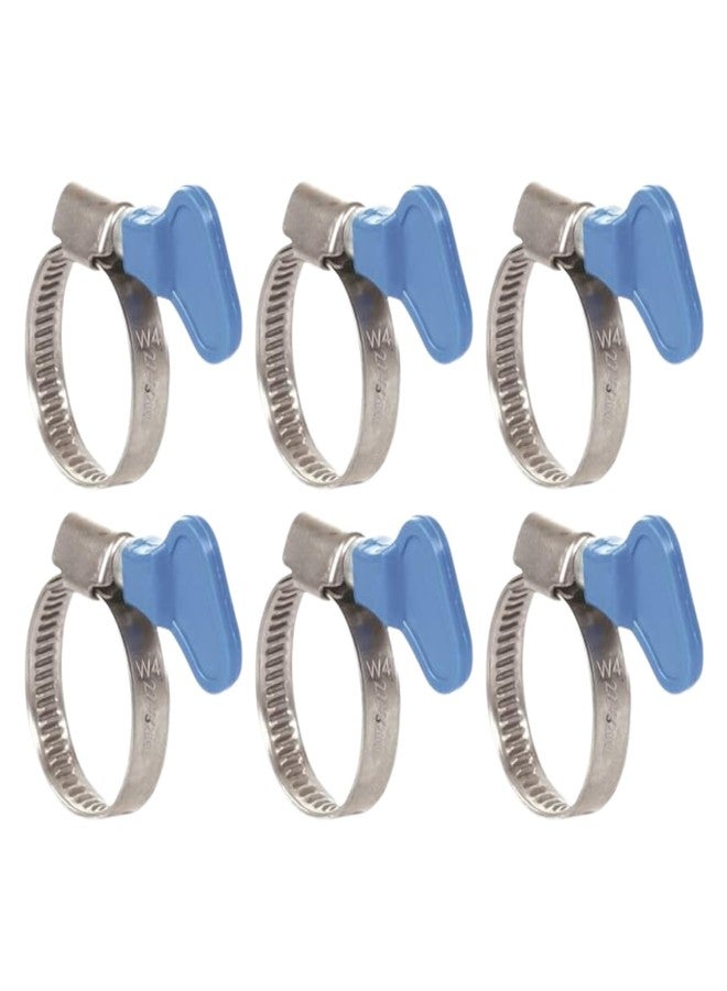 KINIK Adjustable Stainless Steel Hose Clamp 1 Inch | With Key | For Plumbing, Automotive & Mechanical Applications | Pack of 6 - Image 1