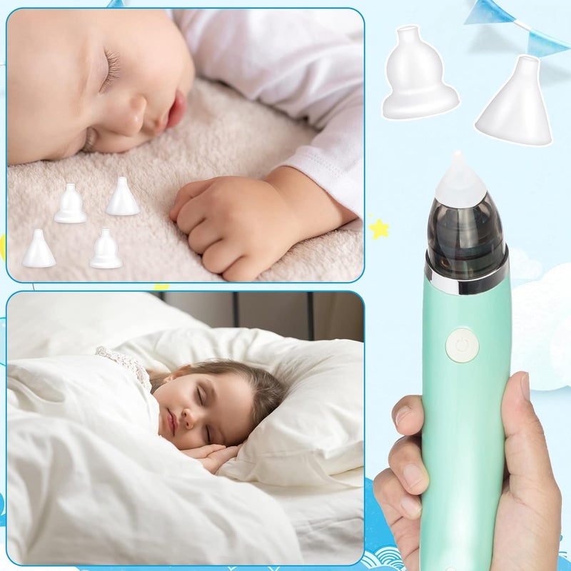 Fabbay فاباي 40 قطعة نصائح بديلة لمصّ الأنف نصائح سيليكون لمجموعة ملحقات مصّ الأنف الكهربائي للأطفال قابلة لإعادة الاستخدام مع صندوق تخزين للأطفال الرضع 2 أشكال - Image 5