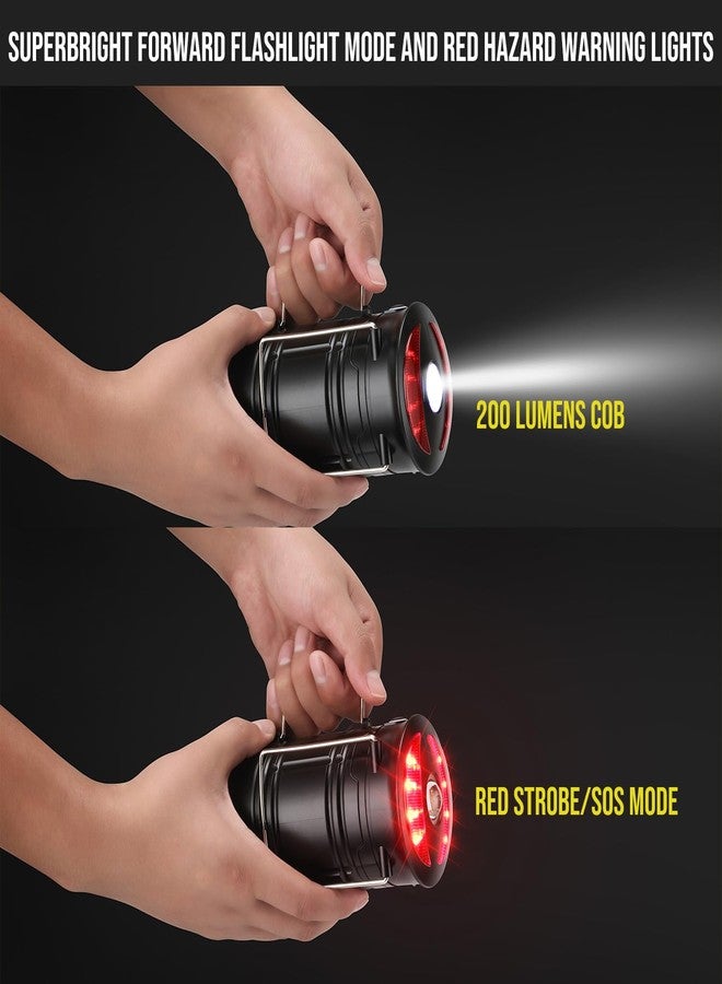 Lichamp 4 Pack LED Camping Lanterns, Rechargeable Lantern Flashlight COB Camp Light for Power Outages, Camping Supplies and Home Hurricane Supplies, E4BK - Image 3