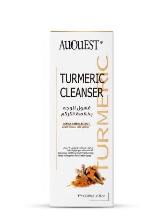 AUQUEST Turmeric Face Cleanser – 100ml | Gentle Cleansing & Natural Radiance