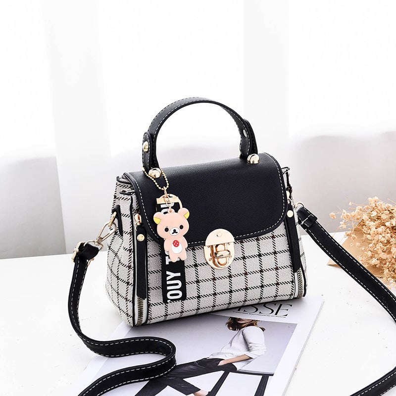 Bags For Women Korean Style Beautiful Small Square Bag Stripesd Crossbody Bag Casual Shoulder Crossbody Mini Bag - Image 1