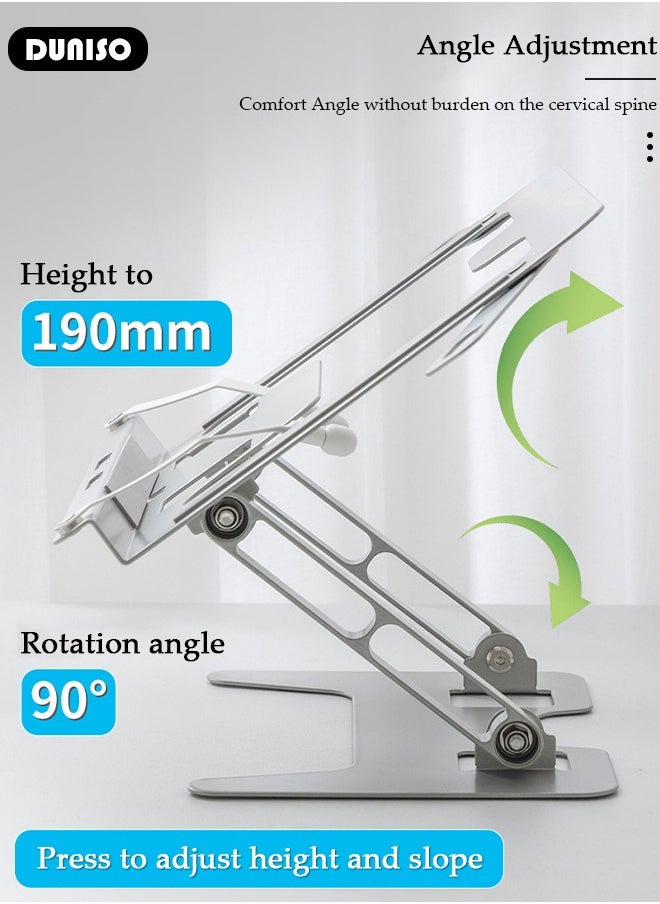 DUNISO Carbon Steel Book Stand Holder, Foldable Large Book Stands Reading Book Holder With Mutiple Adjustable Height and Page Clips, Foldable Metal Book Holder For Textbook, Music Books, Laptop  - Image 3