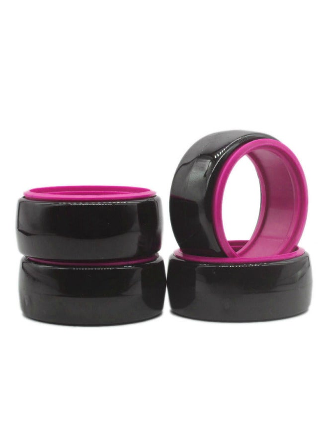 1:10 Drift Tire Bald Head Shockproof Belt Liner Double-layer Drift Tire Leather Aggregate Cherry Blossom 94123, Etc.-Color:Red  - Image 3