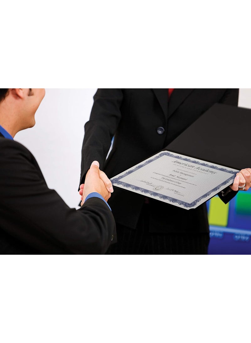 25 Pack Black Certificate Holders, Diploma Holders, Document Covers with Gold Foil Border, by - Image 4