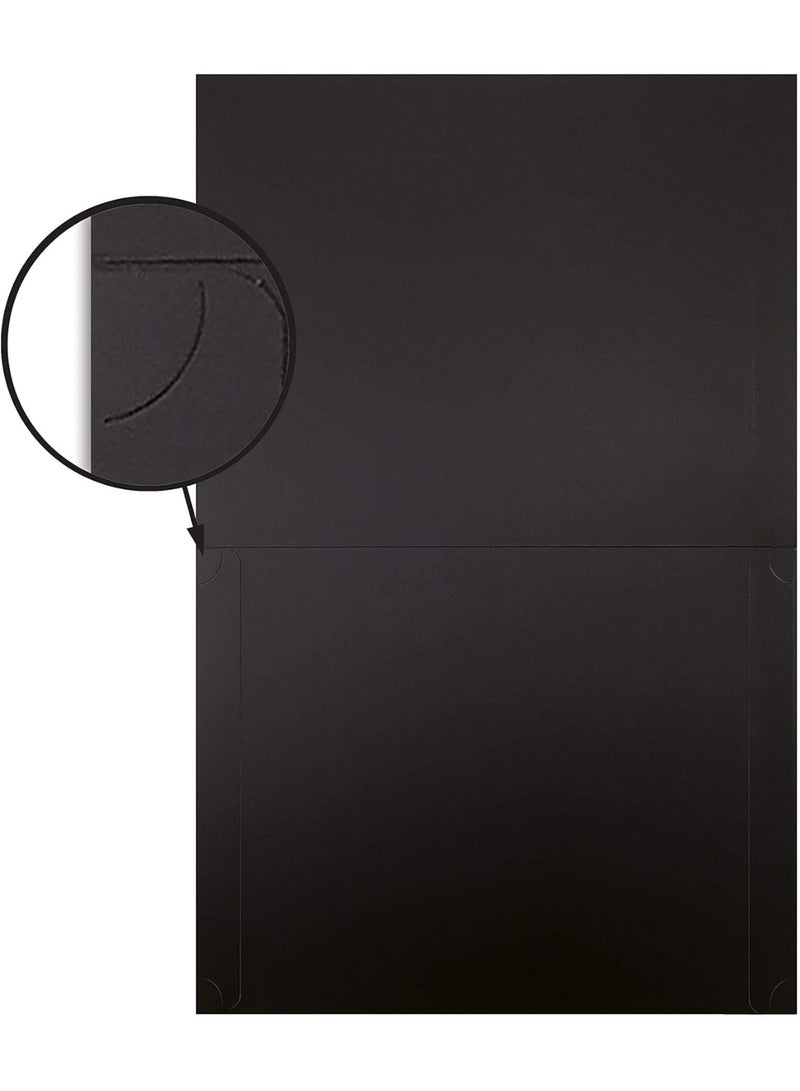 25 Pack Black Certificate Holders, Diploma Holders, Document Covers with Gold Foil Border, by - Image 2