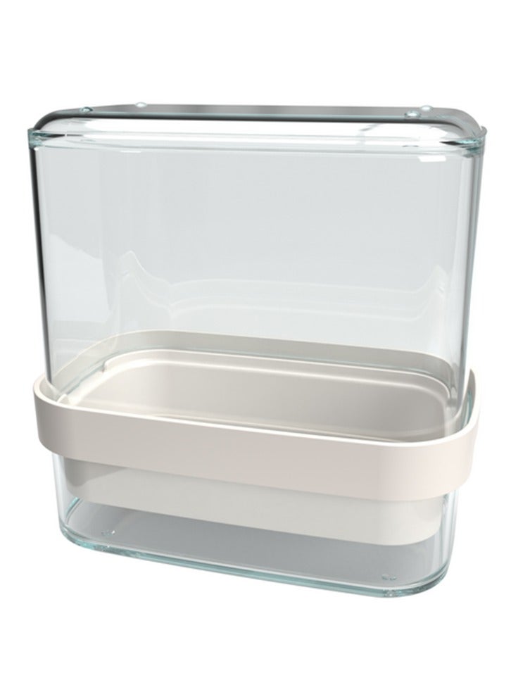 Felli BPA-Free Refrigerator Safe Tender Covered Sprouting Tray Clear and White - Image 1