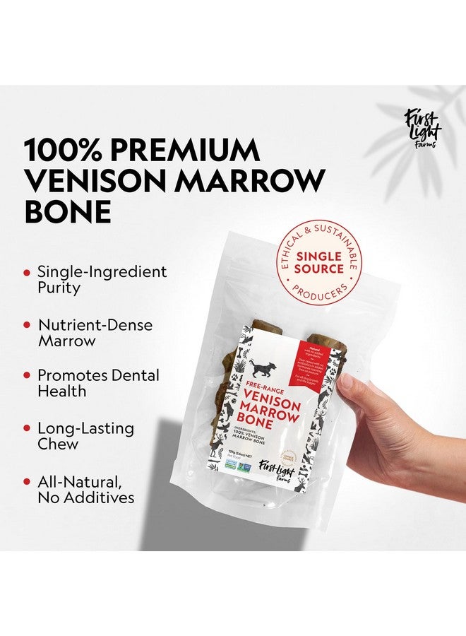 فيرست لايت عظام نخاع الغزال من فيرست لايت فارمز للكلاب | علكات طويلة الأمد | عبوة من 3 علكات طبيعية للكلاب لصحة الأسنان والمفاصل والتحفيز الذهني | خالية من الجلود الخام | مكافآت آمنة وصحية | 5.2 بوصة - Image 2