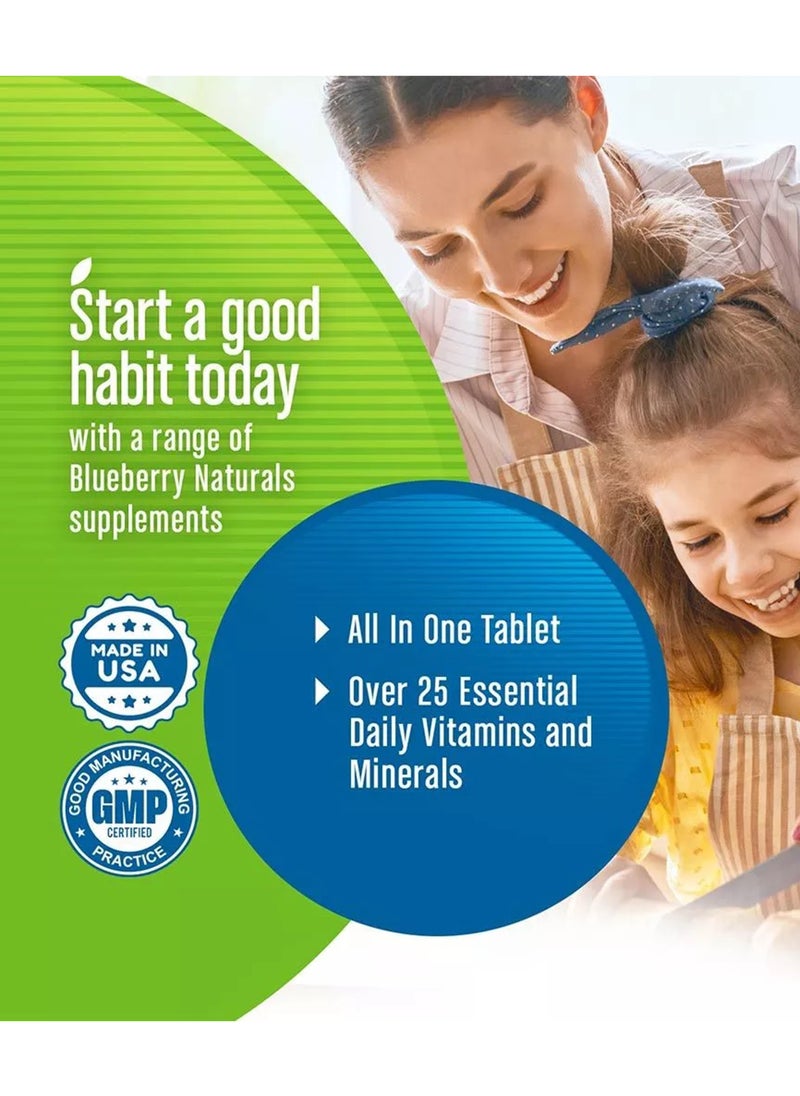 blueberry NATURALS أقراص الفيتامينات المتعددة من Blueberry Naturals Rainbow، 60 قرصًا  - Image 5