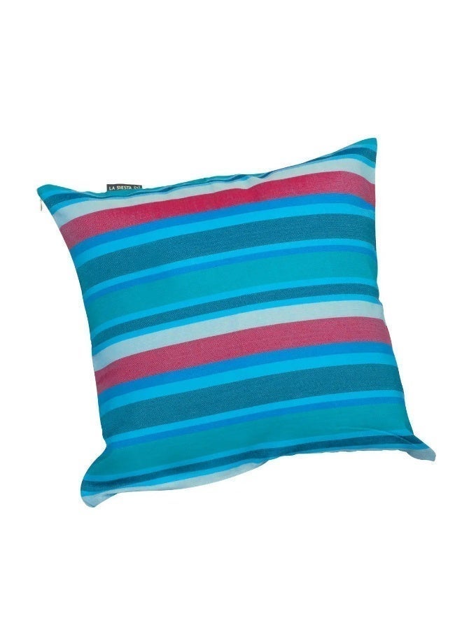 LA SIESTA Amante Outdoor Pillow Cover 50x50 cm – Weatherproof, Quick-Drying, UV-Resistant Cushion Case for Hammocks, Patio & Garden with Zipper Stylish & Durable Design (Wave) - Image 1