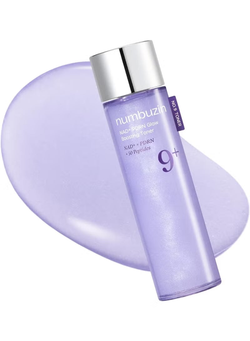Numbuzin No.9 Glow Boosting Toner | NAD+ PDRN | Hydrating, Firming & Brightening Essence | Korean Skincare | 5.07 fl. oz