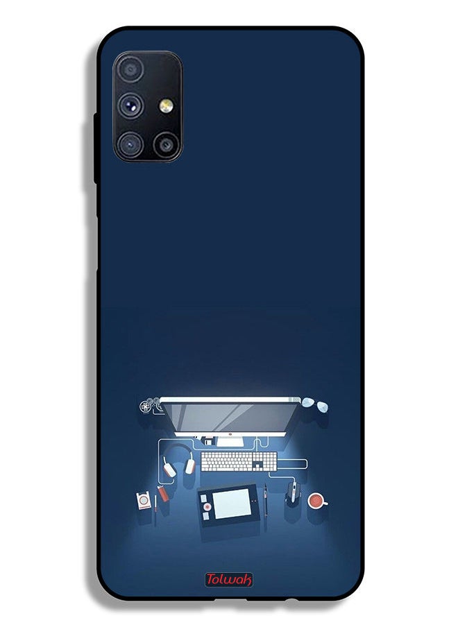 Tolwak غطاء حماية لجهاز Samsung Galaxy M51 - فن مكتب الكمبيوتر  - Image 2