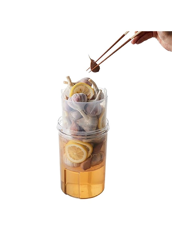 لوك آند لوك حاوية أطعمة مخللة شفاف وابيض 1.3 لتر HPL942 - Image 2