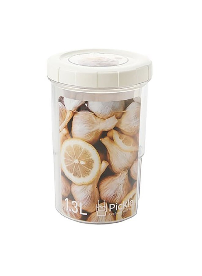 لوك آند لوك حاوية أطعمة مخللة شفاف وابيض 1.3 لتر HPL942 - Image 3