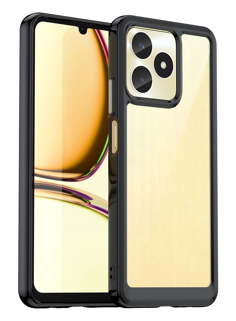 Phone case for Realme C51/ Realme Note 50 Clear Back Soft TPU Shockproof Bumper Protection Cover