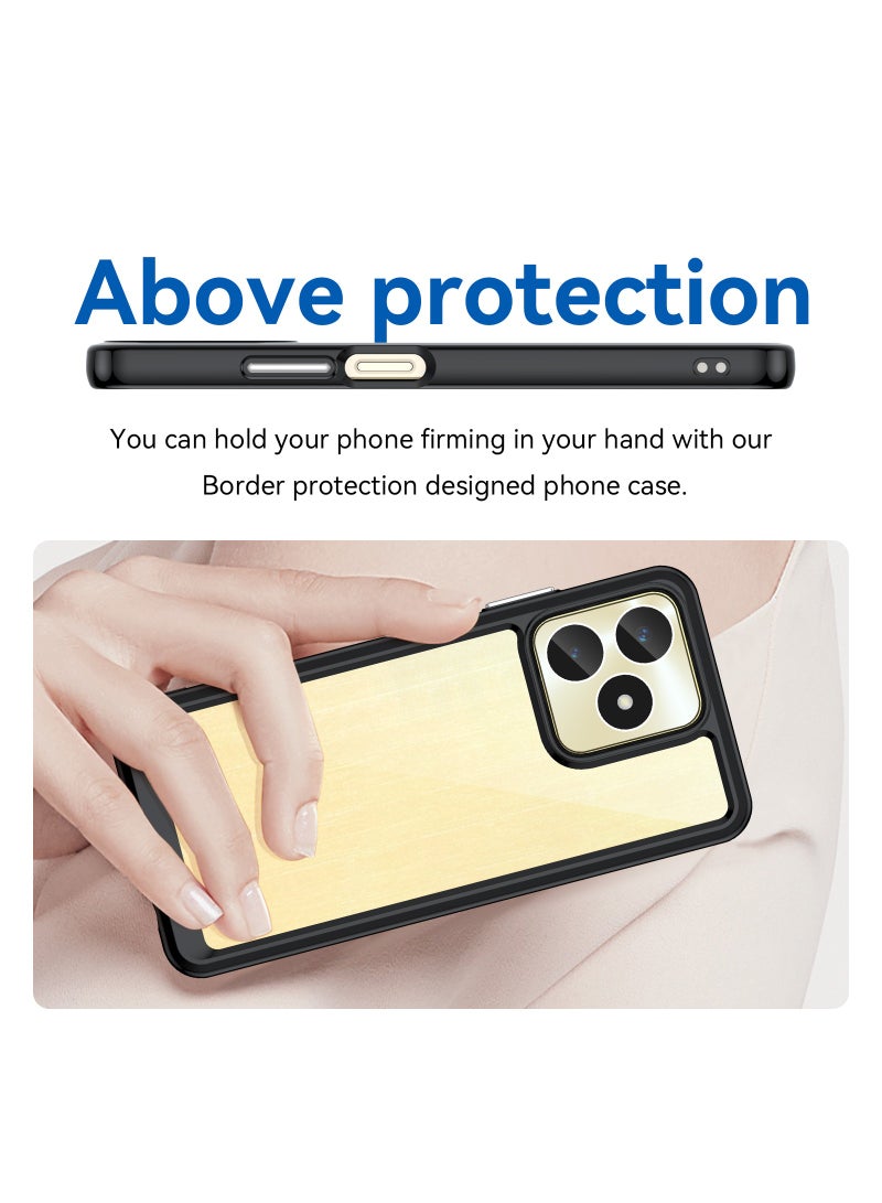Phone case for Realme C51/ Realme Note 50 Clear Back Soft TPU Shockproof Bumper Protection Cover