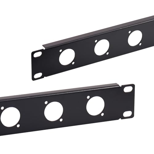 ANMBEST XLR HDMI Audio Rack Mount Panel 1U12D Hinged Rack Panel for 19 inches Audio Enclosure Server Computer Equipment Studio - Image 3