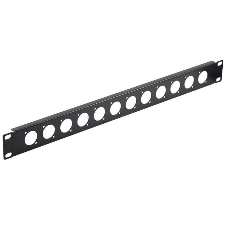 ANMBEST XLR HDMI Audio Rack Mount Panel 1U12D Hinged Rack Panel for 19 inches Audio Enclosure Server Computer Equipment Studio - Image 2