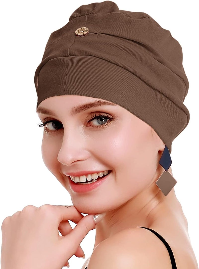 osvyo Cotton Chemo Turbans for Women Cancer Hairloss hat - Cotton Lightweight Headwear Sealed Packaging - Image 5