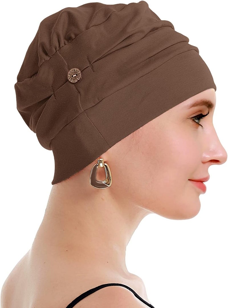 osvyo Cotton Chemo Turbans for Women Cancer Hairloss hat - Cotton Lightweight Headwear Sealed Packaging - Image 4