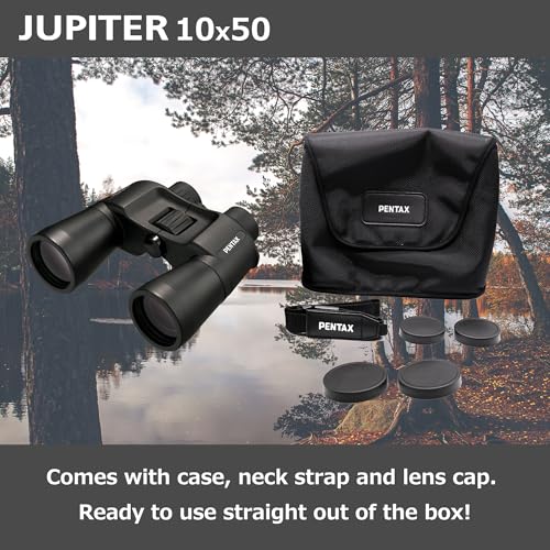 Pentax Juipter 10x50 Easy Viewing Large Aperture porro Prism Binocular, Black, 65912 - Image 2