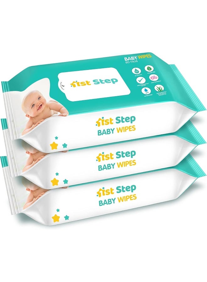 1st Step Baby Wet Wipes Enriched With Aloe-Vera And Jojoba Oil - Image 1