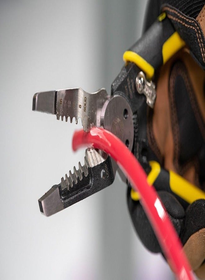 Southwire - 65028140 Tools & Equipment S816SOLHD Forged Wire Stripper: Strips 8-16 AWG SOL And 10-18 AWG STR; Shears 6-32 & 8-32 Bolts; Linesman Head; Heavy Duty Forged Steel - Image 4