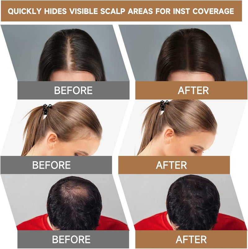 2 Pack Root Touch Up Shadow Powder, Grey Hair Cover Up, Women Colour Root Coverage Powder for Thinning Grey Hairline, Men's Instantly Concealer Hair Loss Beard Line Eyebrow, Light Blonde - Image 5