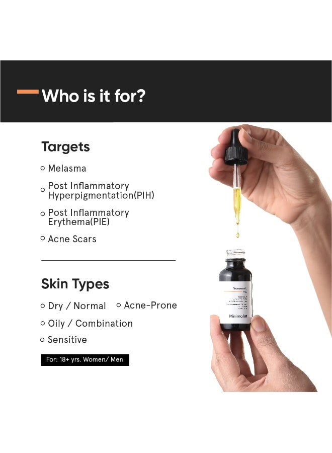 Minimalist 3% Tranexamic Acid Serum for Brighter, Clearer Skin | 30 ml - Image 2