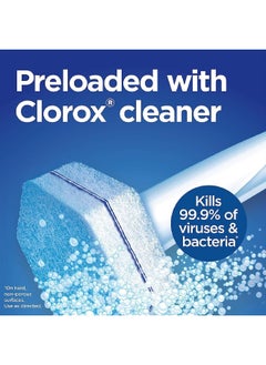 Clorox Clorox Toilet Wand Disinfecting Refills, Toilet and Bathroom Cleaning, Toilet Brush Heads, Disposable Wand Heads, Rainforest Rush, 30 Count  - Image 2