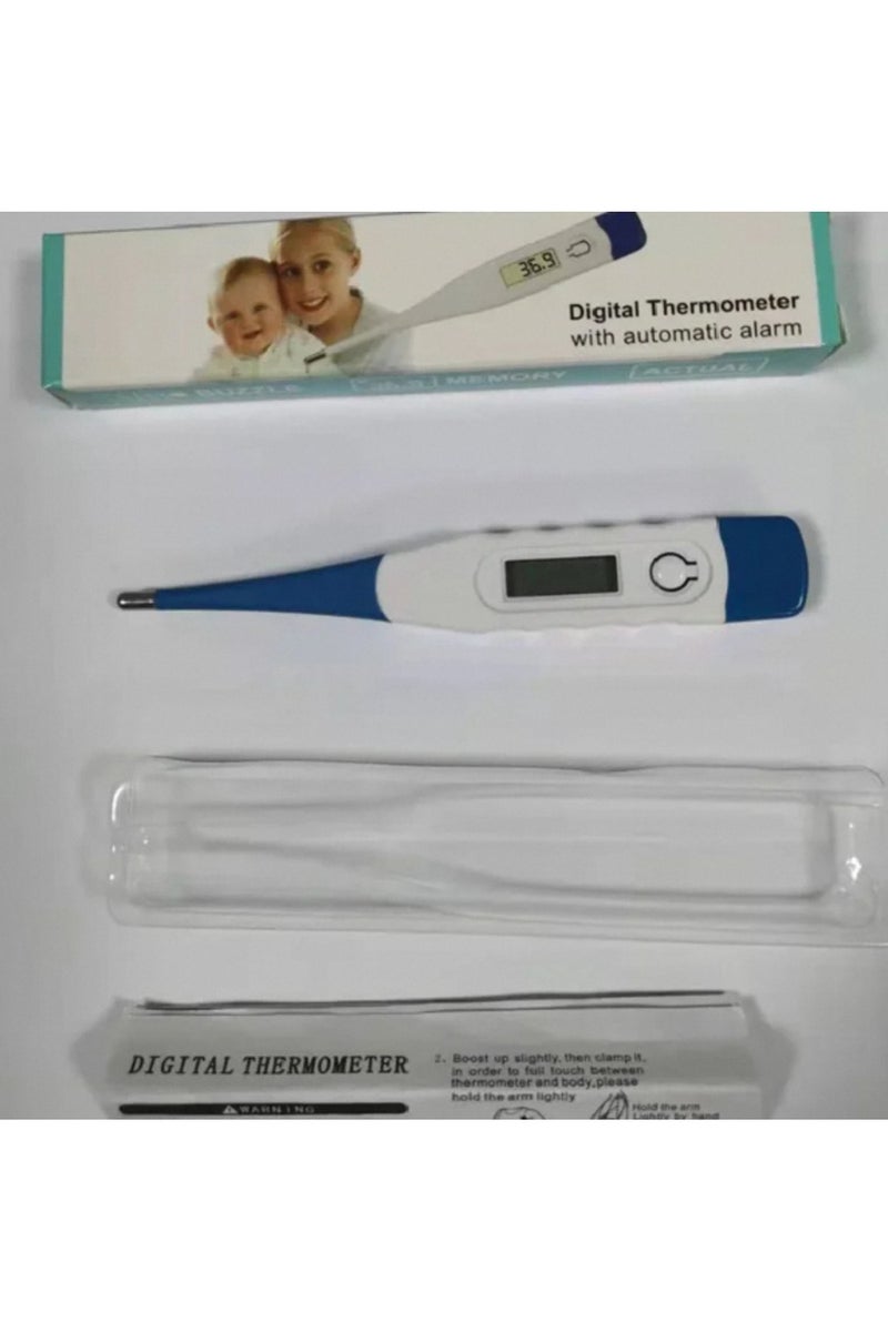 erorex Blue Animal Cartoon Soft Head Electronic Thermometer Children's Soft Head Oral Cavity Underarm Body - Image 2