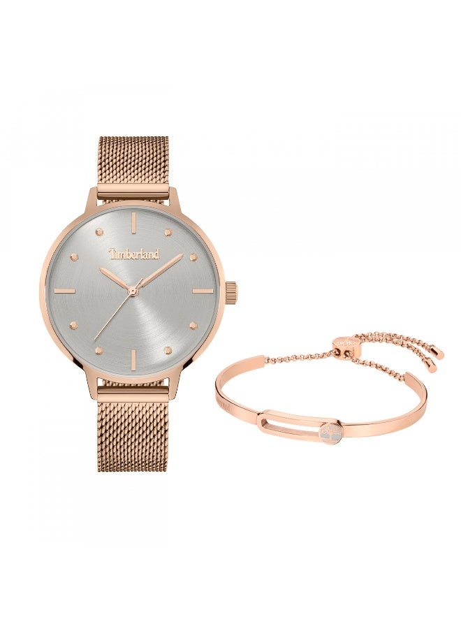 Timberland Women Cranmore Rose Gold Analog Watch & Bracelet Gift Set for Women - Image 1