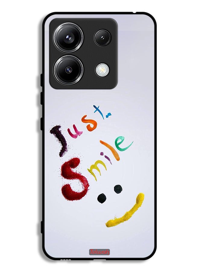 Tolwak Xiaomi Redmi Note 13 Pro 5G Protective Case Cover Just Smile - Image 1