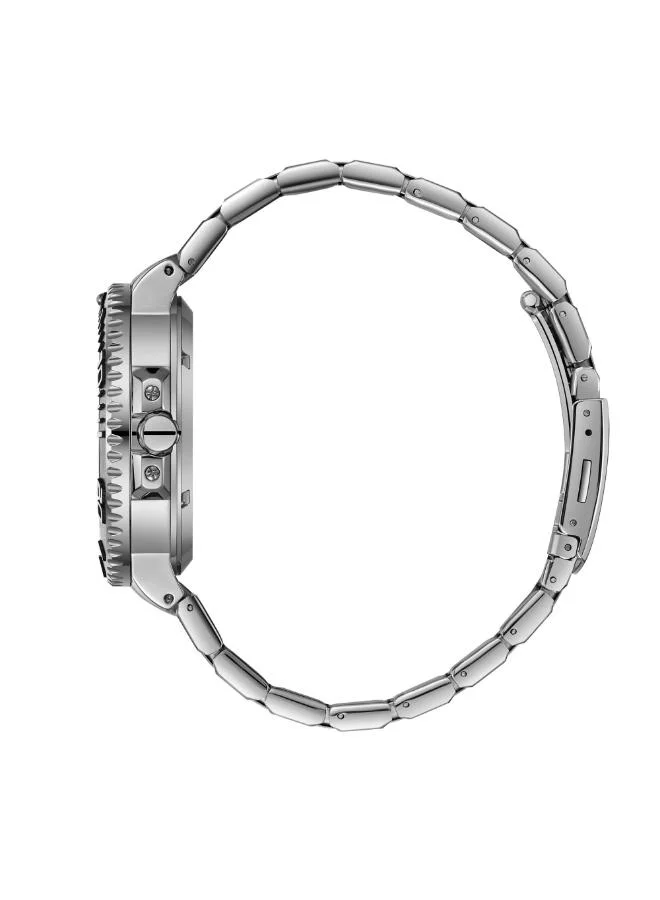 BEVERLY HILLS POLO CLUB BEVERLY HILLS POLO CLUB BP3702X.330 Men Automatic Multifunction Display Watch & Metal Strap Silver