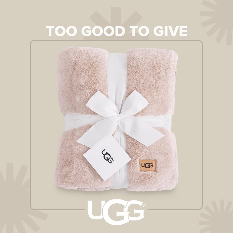 UGG Whitecap Fleece Throw Blanket, Soft Plush Throw for Bed or Chair, Luxury Bedroom Decor, Cozy Blankets, Machine Washable, Spring Decor, 50-inch x 70-inch, Pink Quartz - Image 3