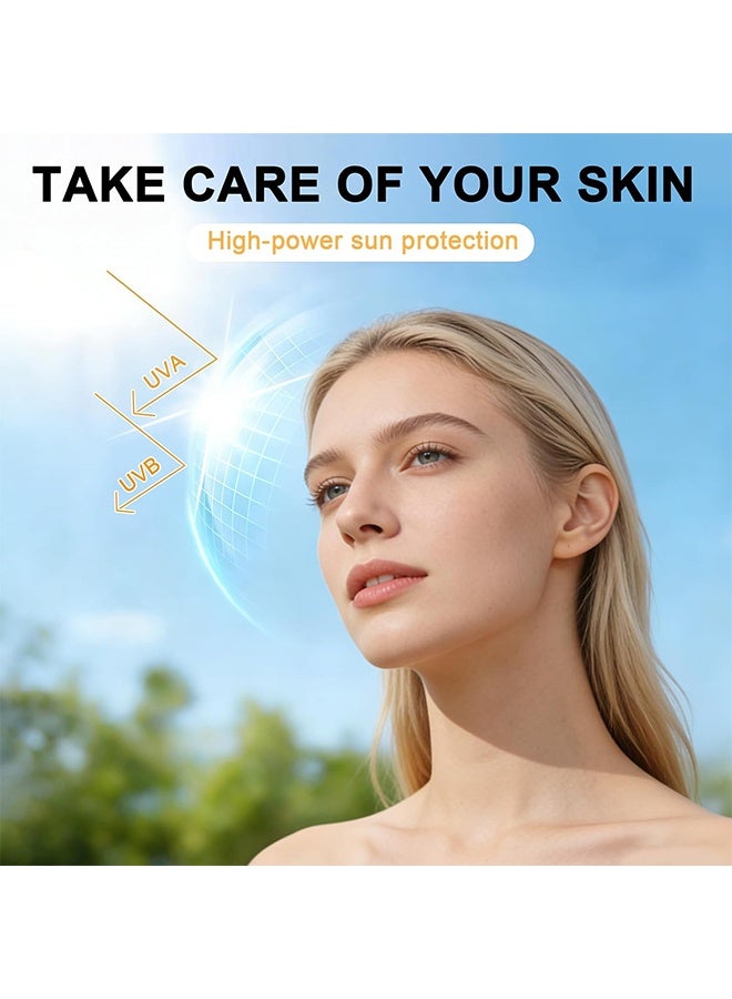 لايكو 10 عبوات من واقي الشمس المصغر لتفتيح البشرة SPF50 PA، واقي شمس بحجم السفر للوجه والجسم، مقاوم للماء وغير دهني، كريم شمس فردي مقاوم للماء، ضروري للشاطئ عند السفر، ومناسب للهدايا وحفلات الشكر، 0.28 أونصة/عبوة - Image 5
