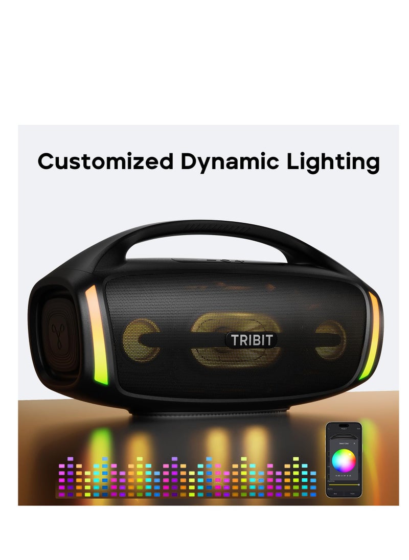 Tribit - TRIBIT StormBox Blast 2 Bluetooth Speaker, 200W Portable Speaker with Subwoofer,XBass,LED Lights,Bluetooth 5.4,IP67,Custom EQ,30H Playtime - Image 1