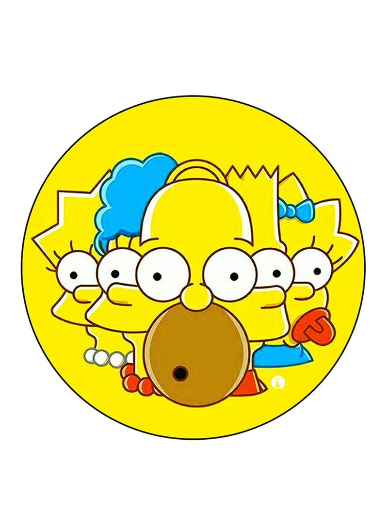 RKN Simpsons Printed Mouse Pad  Multicolour