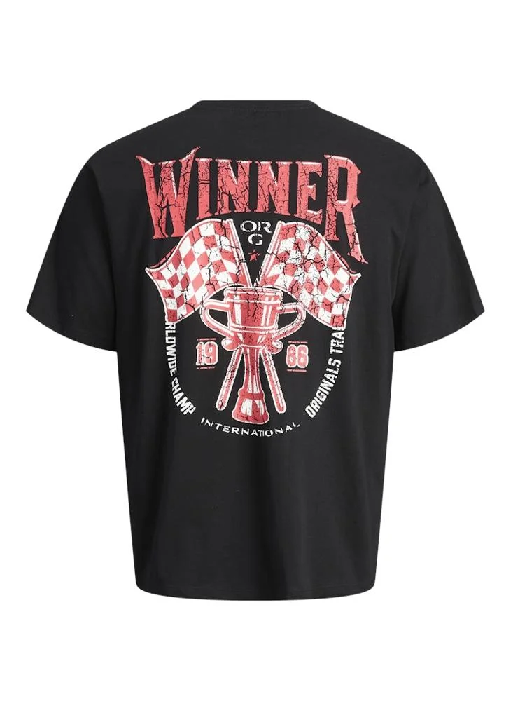 جاك اند جونز Graphic Crew Neck T-Shirt