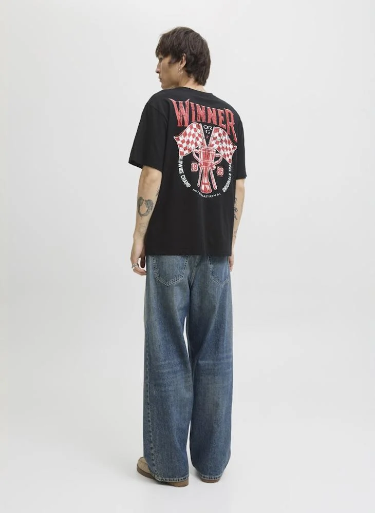 جاك اند جونز Graphic Crew Neck T-Shirt