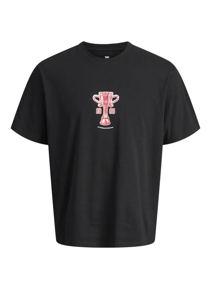 جاك اند جونز Graphic Crew Neck T-Shirt