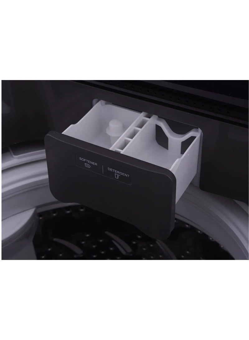 TORNADO Top Load Washing Machine 12Kg with Drain Pump, 860 RPM, 6 Programs, Dark Silver – TWT-TLN12LDS - Image 5