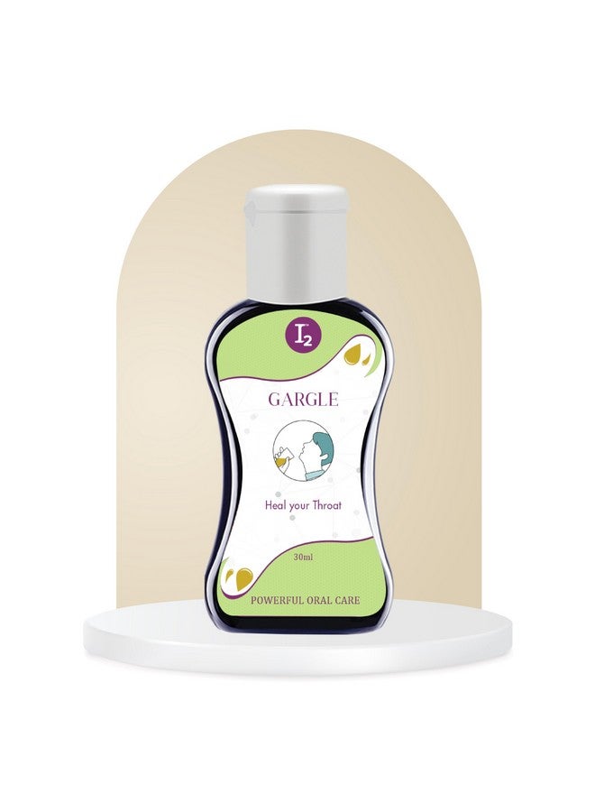 اي تو كيور غسول الفم I2 Gargle المضاد للبكتيريا والجراثيم | سائل غسول الفم العضوي الطبيعي الخالي من الكحول لرائحة الفم الكريهة | يقتل 99.9% من الجراثيم والبكتيريا في تجويف الفم - 30 مل لكل منهما - Image 1
