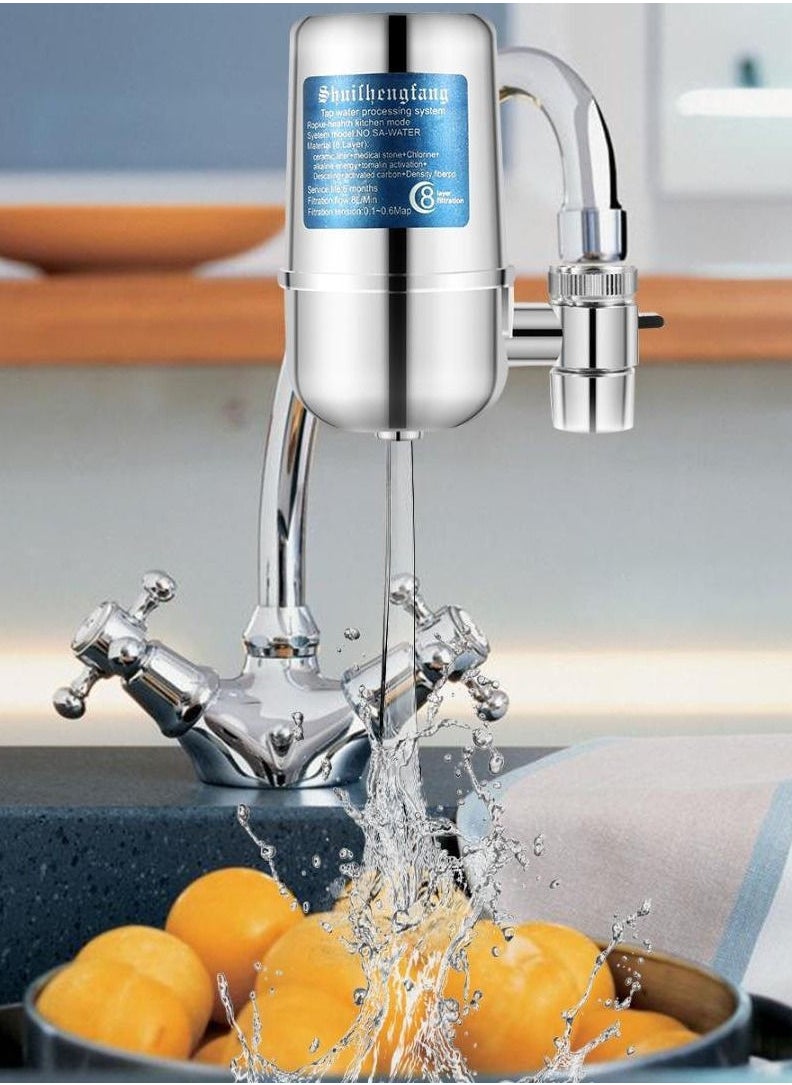 Generic - Faucet Tap Water Purifier 8 Layer Purification Remove Lead Chlorine - Image 1