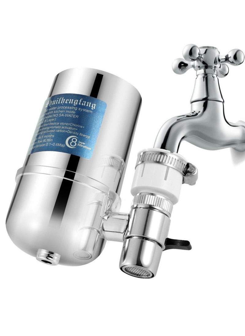 Generic - Faucet Tap Water Purifier 8 Layer Purification Remove Lead Chlorine - Image 1