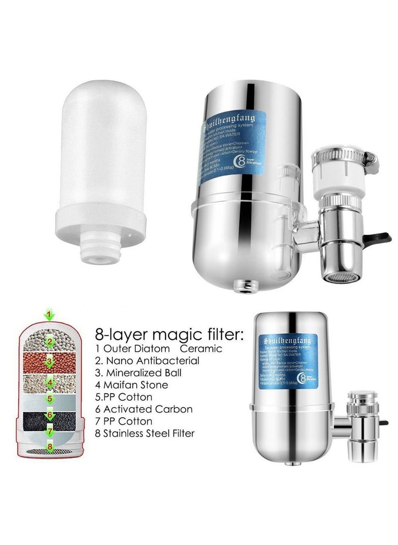Generic - Faucet Tap Water Purifier 8 Layer Purification Remove Lead Chlorine - Image 1