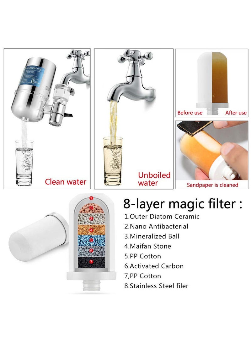 Generic - Faucet Tap Water Purifier 8 Layer Purification Remove Lead Chlorine - Image 1